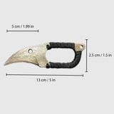 Damascus Talon with Dimensions