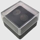 Sheath pins in closed display case