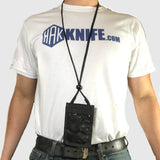 Wearing Black Cordura Badge Holder