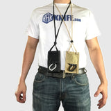 Wearing Both ID Badge Holders